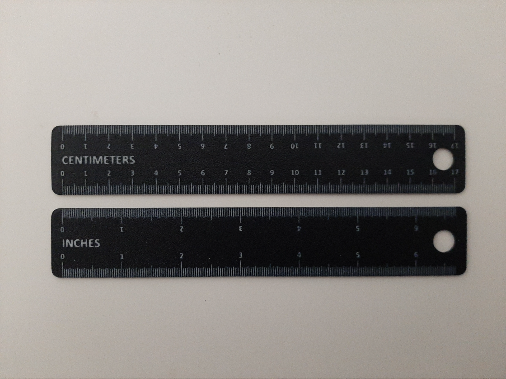 Ruler 17cm (Centimeters & Inches)