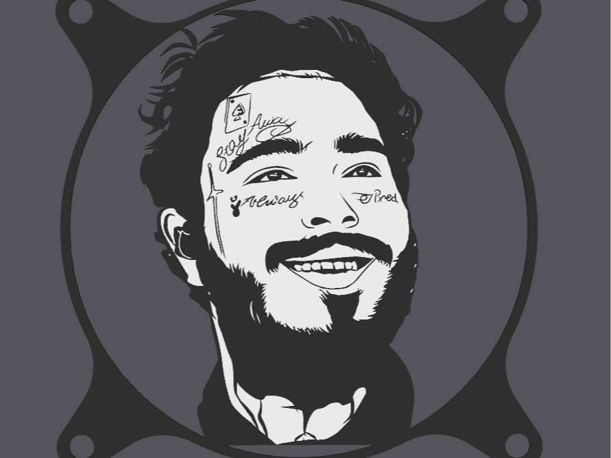 120mm Post malone PC-Lüfterabdeckung