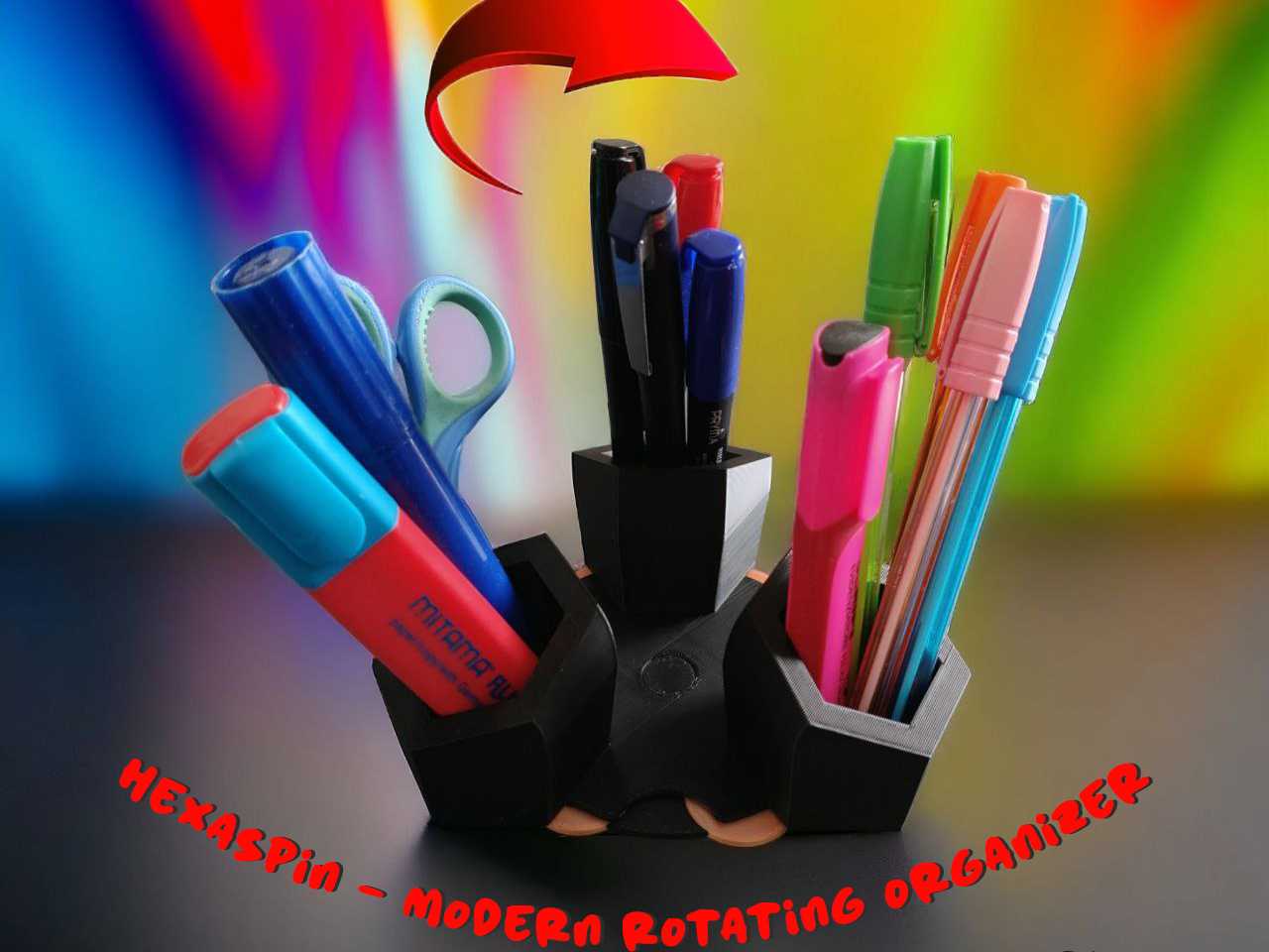 HexaSpin – Modern Rotating Organizer