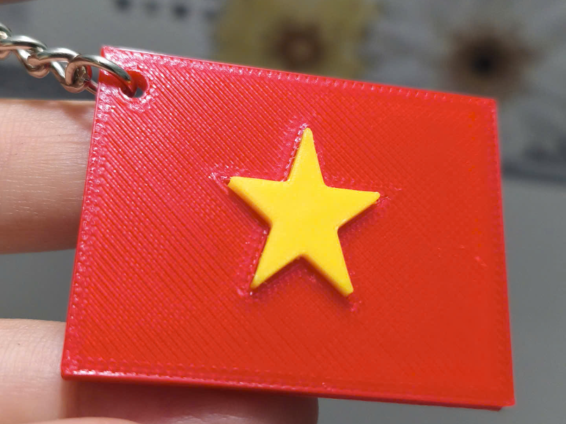 Viet Nam Flag keychain