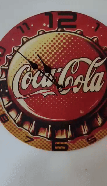 4-color Hueforge Coca-Cola Clock Dial