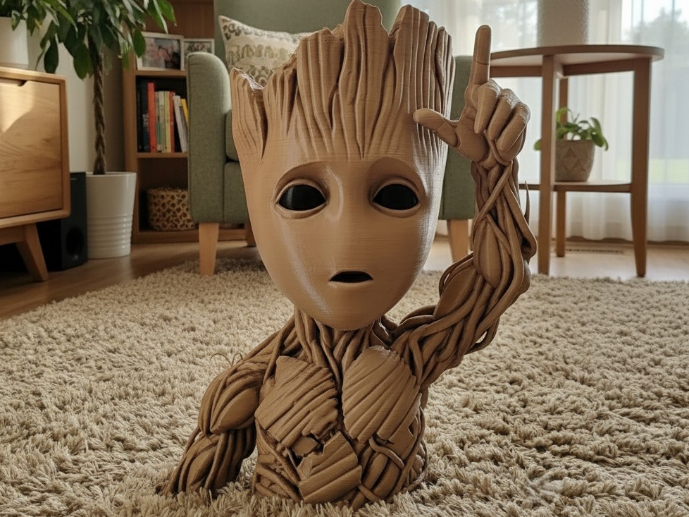 LIFE SIZE BABY GROOT BUST