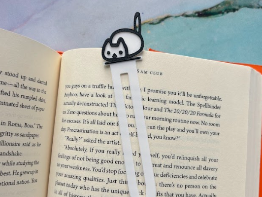silly cat bookmark
