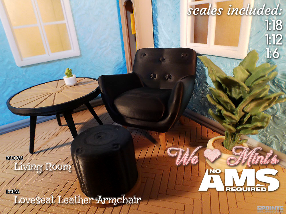 WLM - Loveseat Leather Armchair