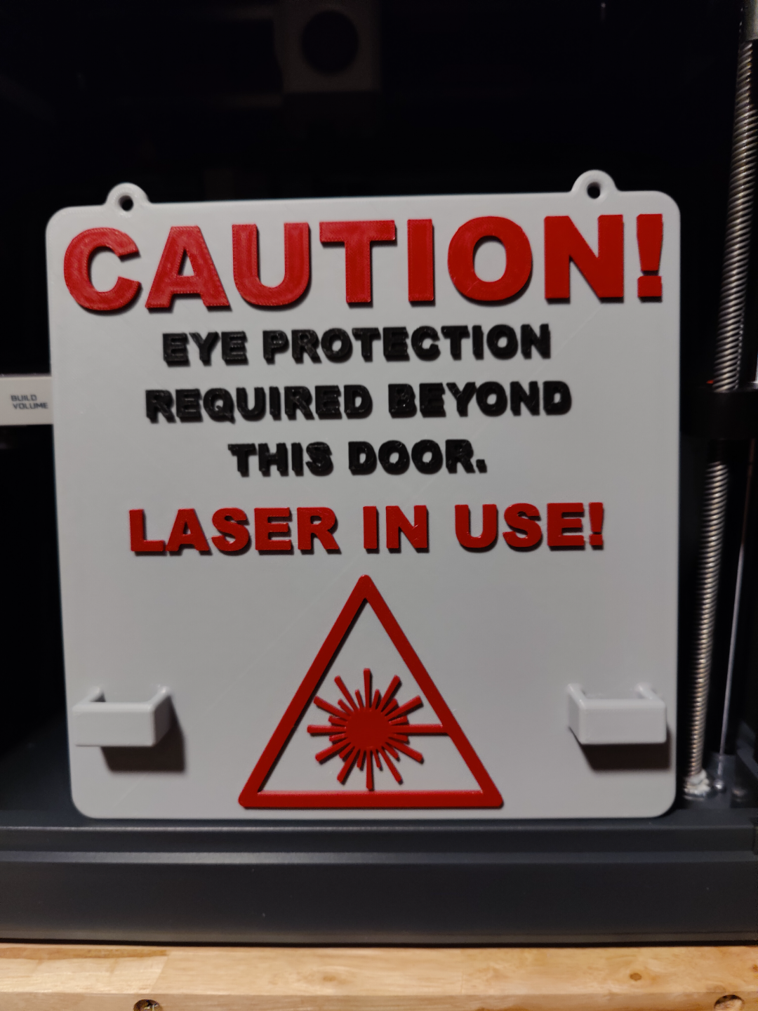 Laser Warning Sign