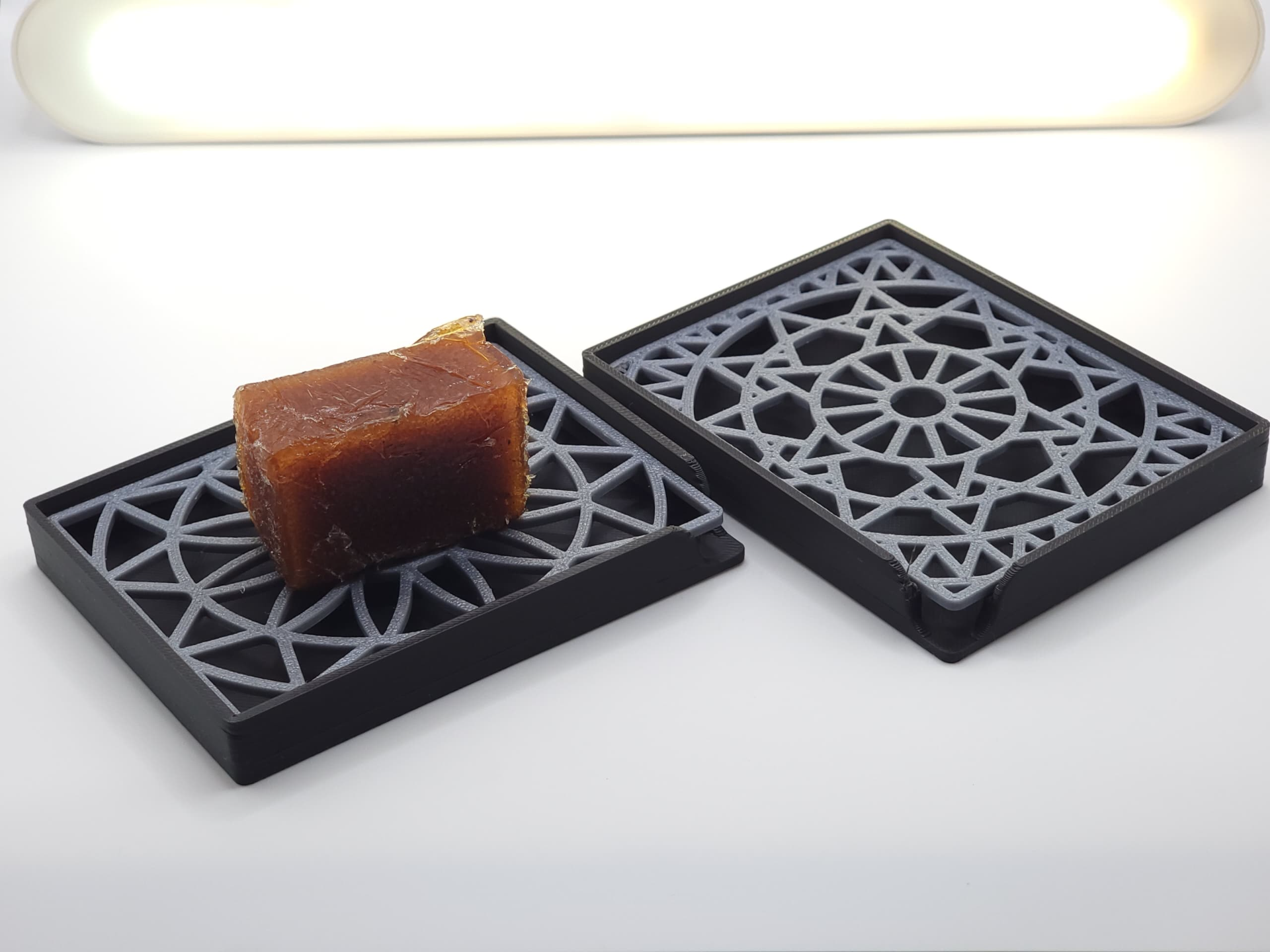 Soap Dish with Kaleidoscope Tray Patterns