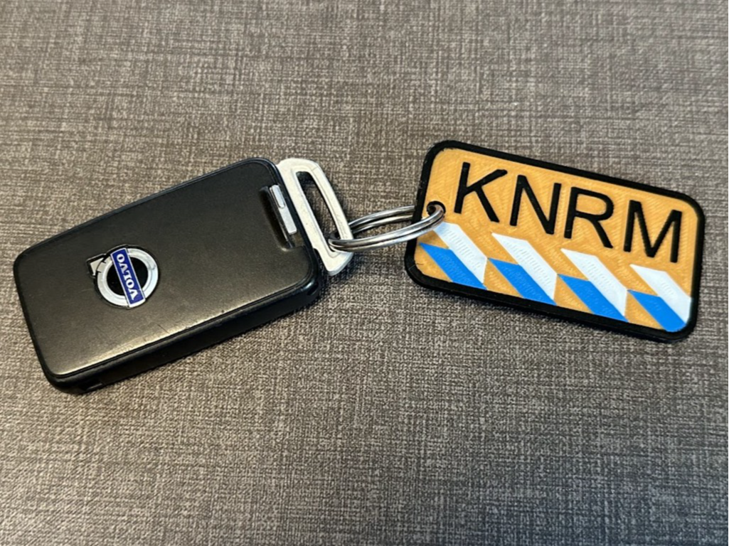 Customizable KNRM Key Tag NL Dutch striping