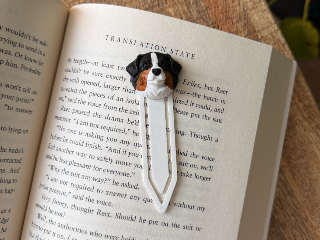 Bernese mountain dog bookmark