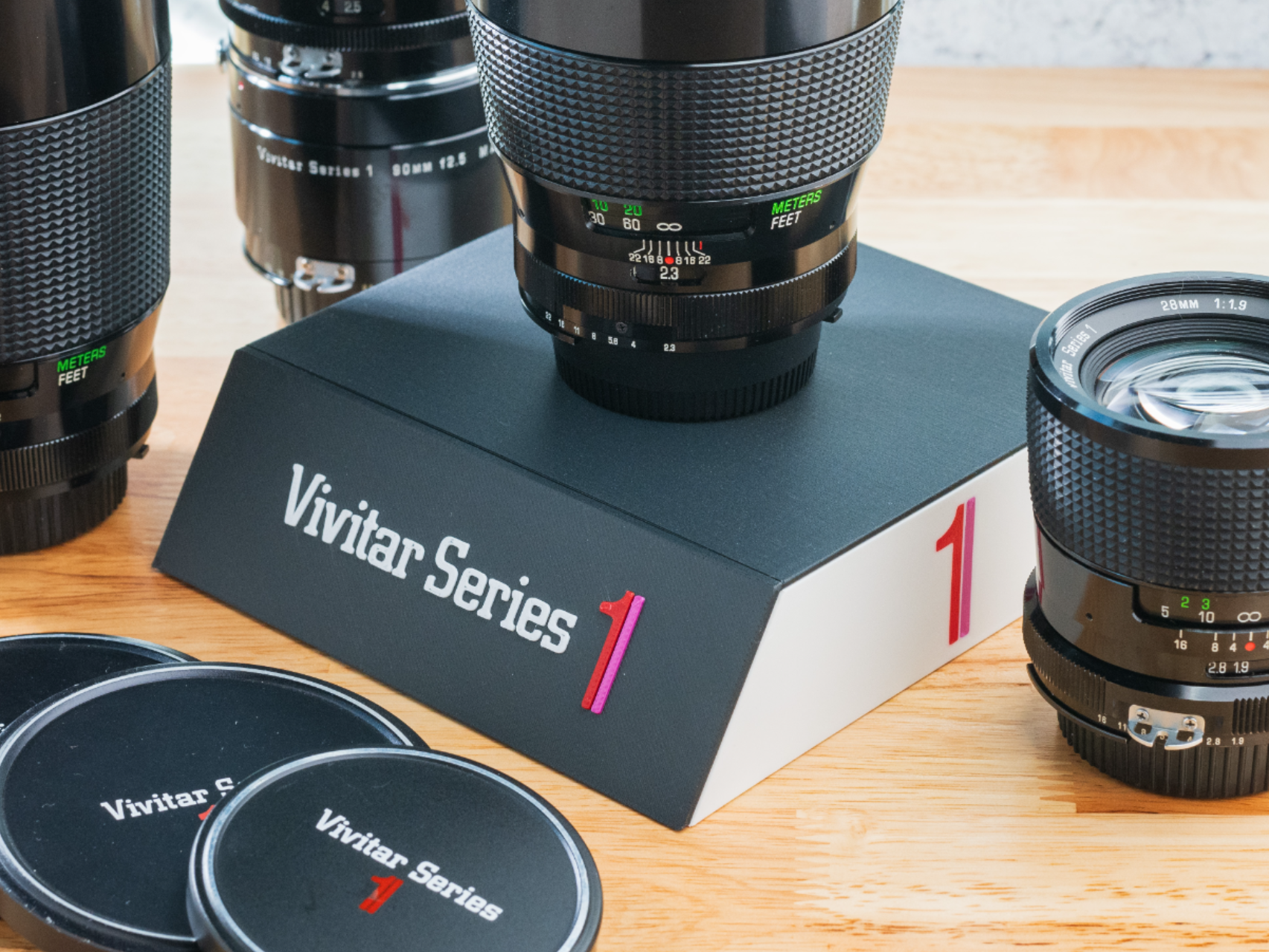 Vintage Lens Display Stand - Vivitar Series 1