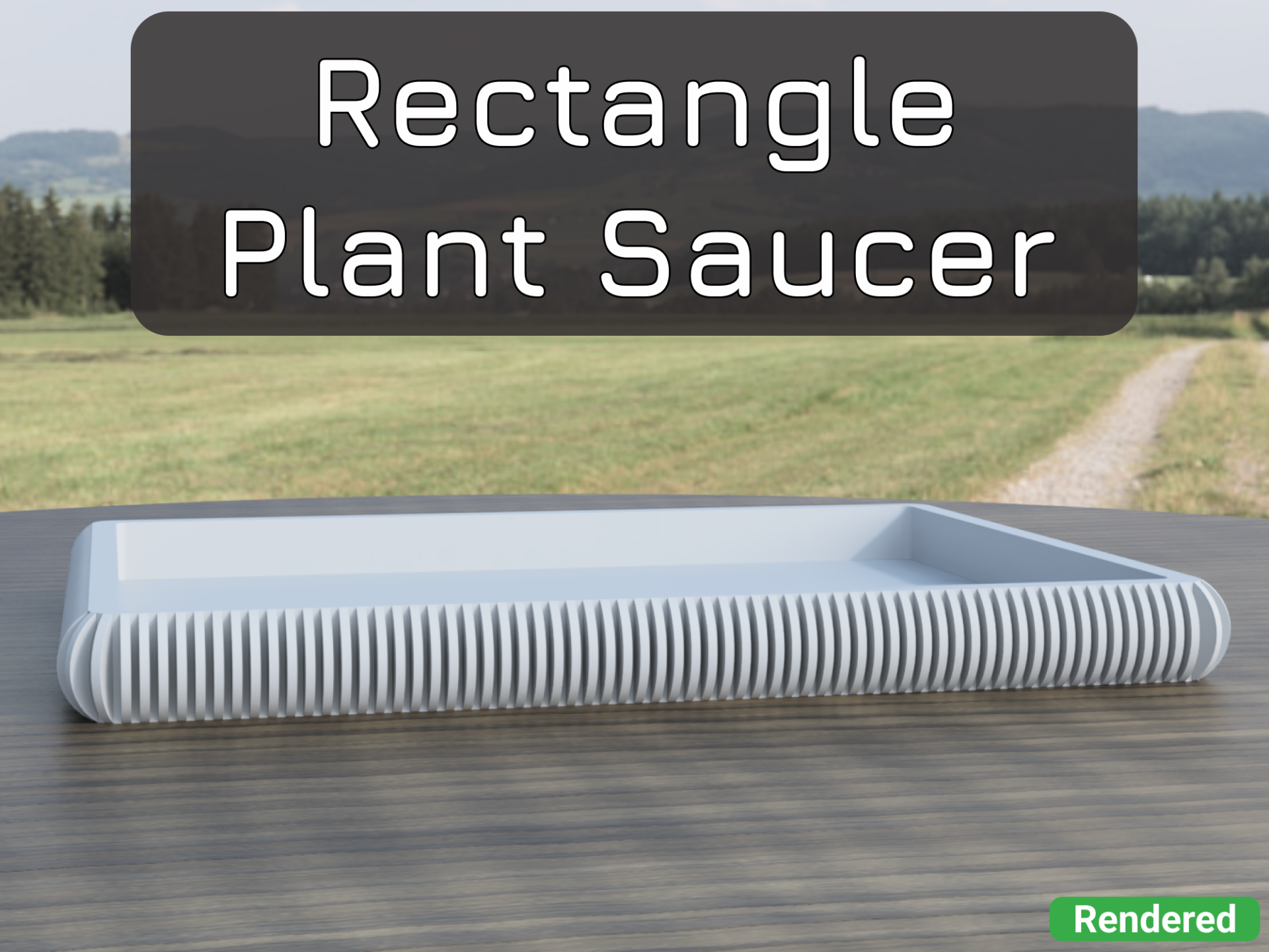 Rectangle Plant Saucer / Coaster for Flower Pots