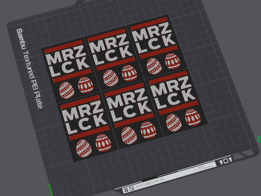 HueForge MRZ LCK Eier, Merz leck Eier, Merzwegeier