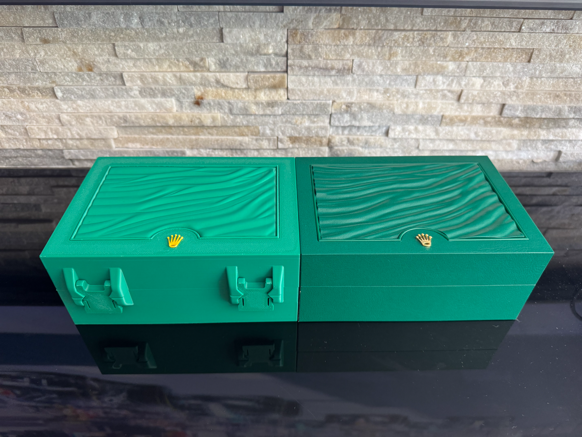 Rolex Box Lookalike Container Storage Snaplock