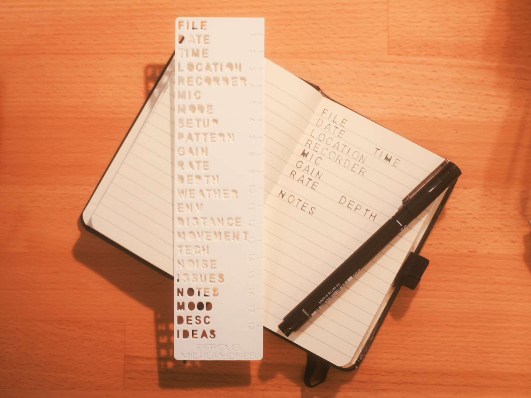 Serious Field Notes Stencil Recording Log Template