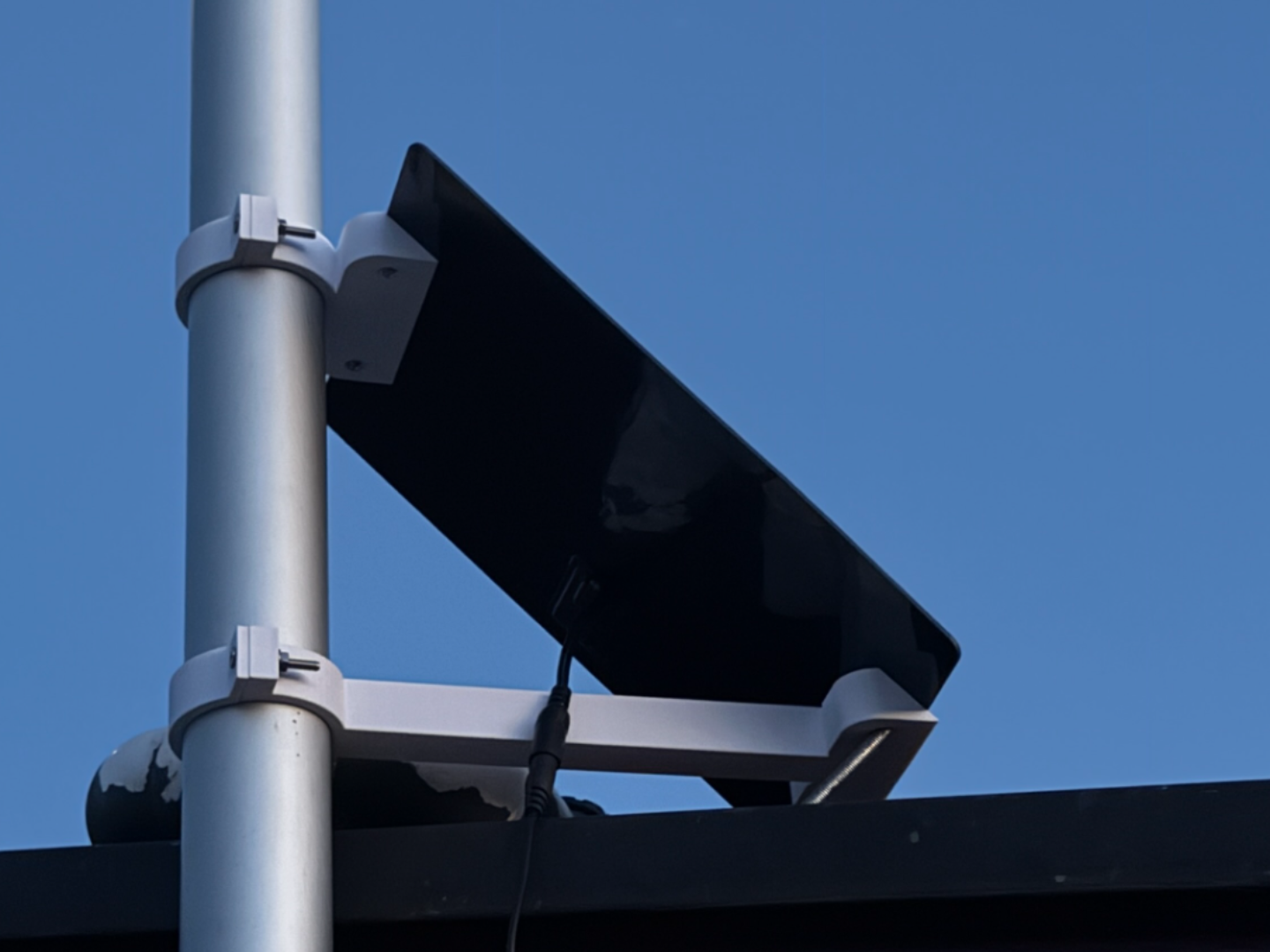 Solar-Panel-Halterung für Fahnenmast