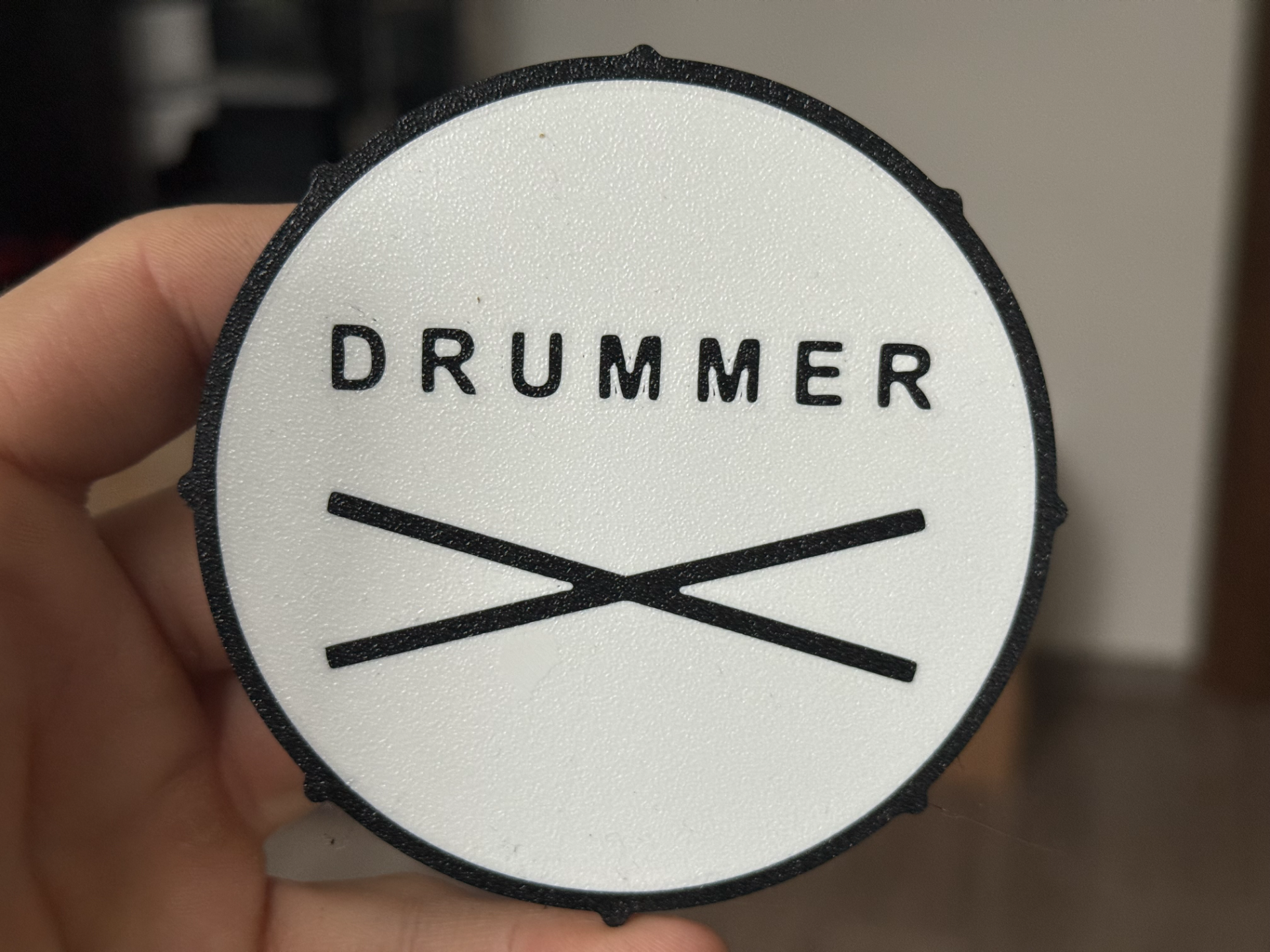 Drummer coaster