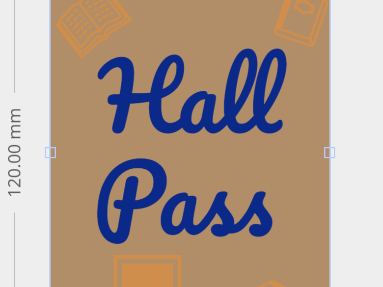 simple ELA hall pass