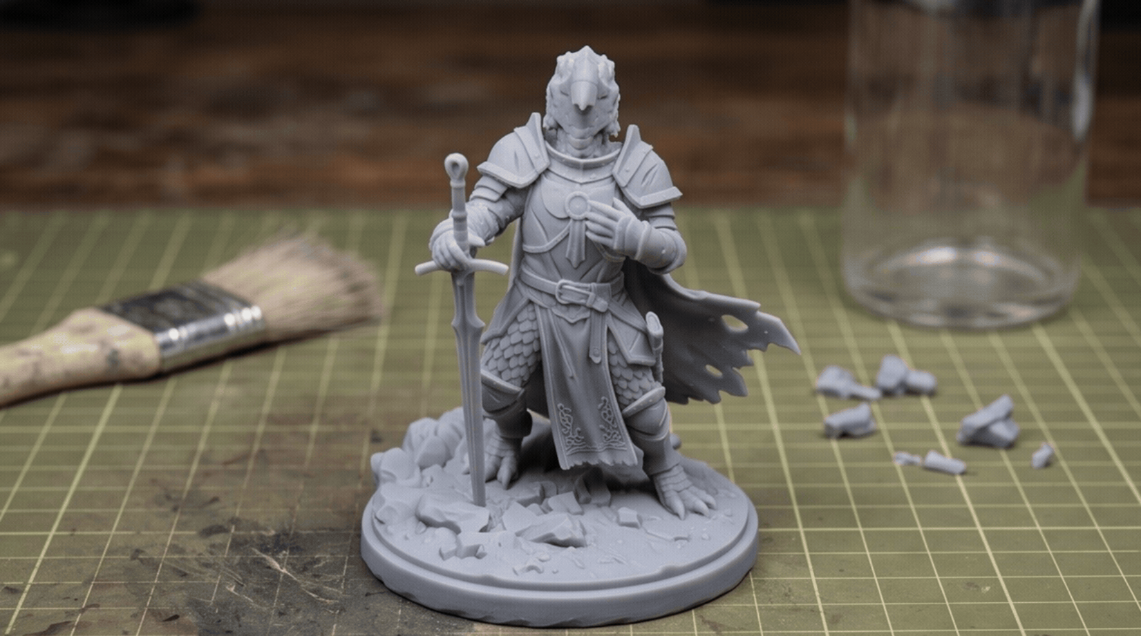 Dragonborn Paladin Final Prayer | RPG Mini