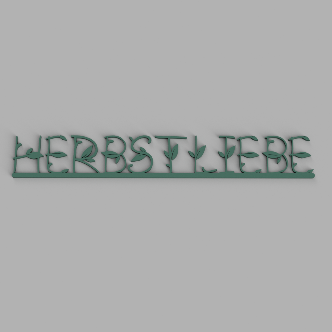 Herbst / Herbstliebe Schriftzug zur Dekoration
