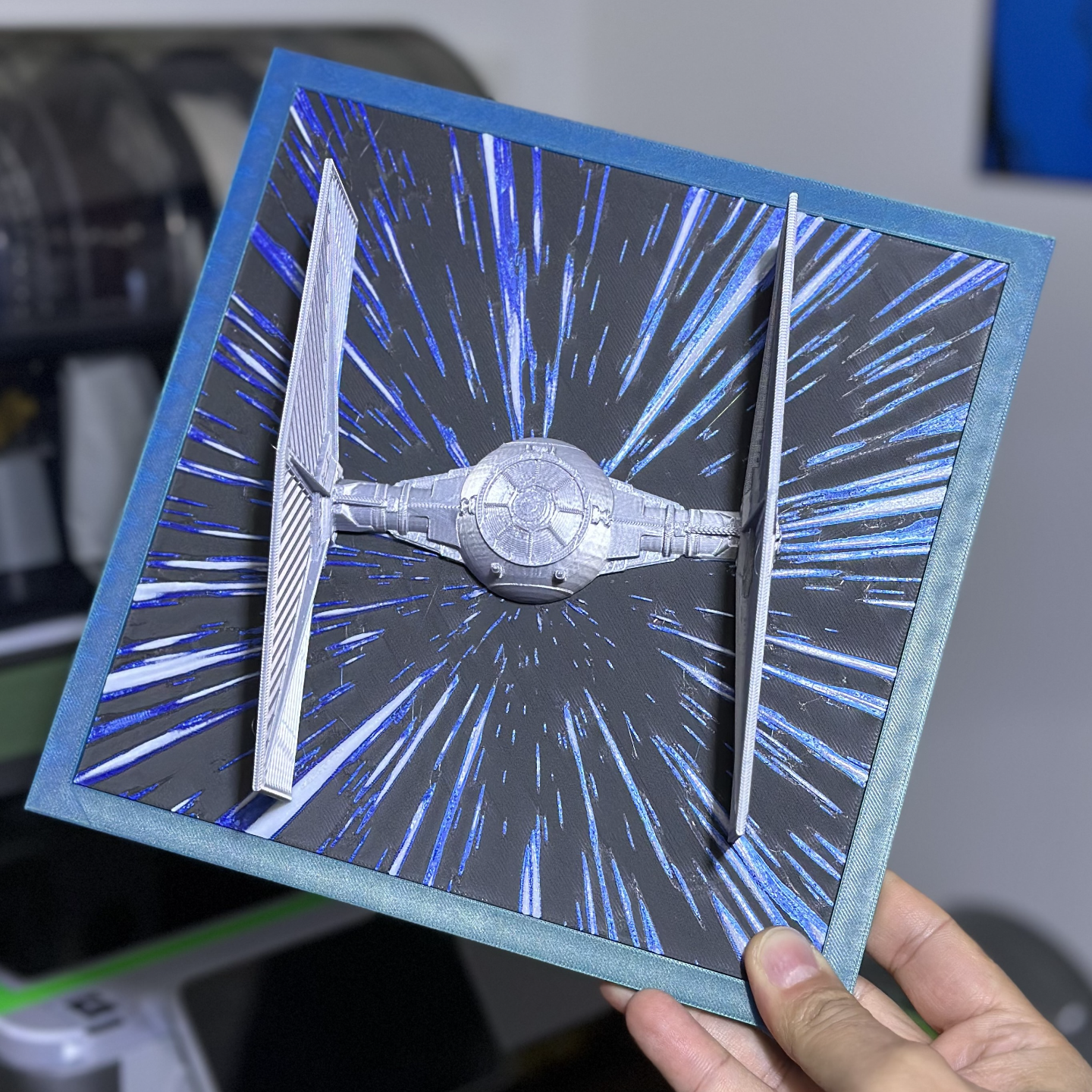 Frame Tie Fighter in Hyperspace