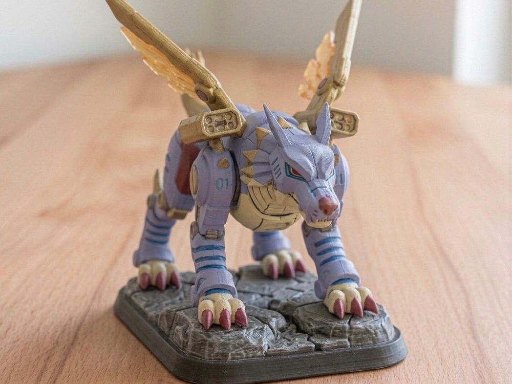 MetalGarurumon Diorama – Easy Print Display Model