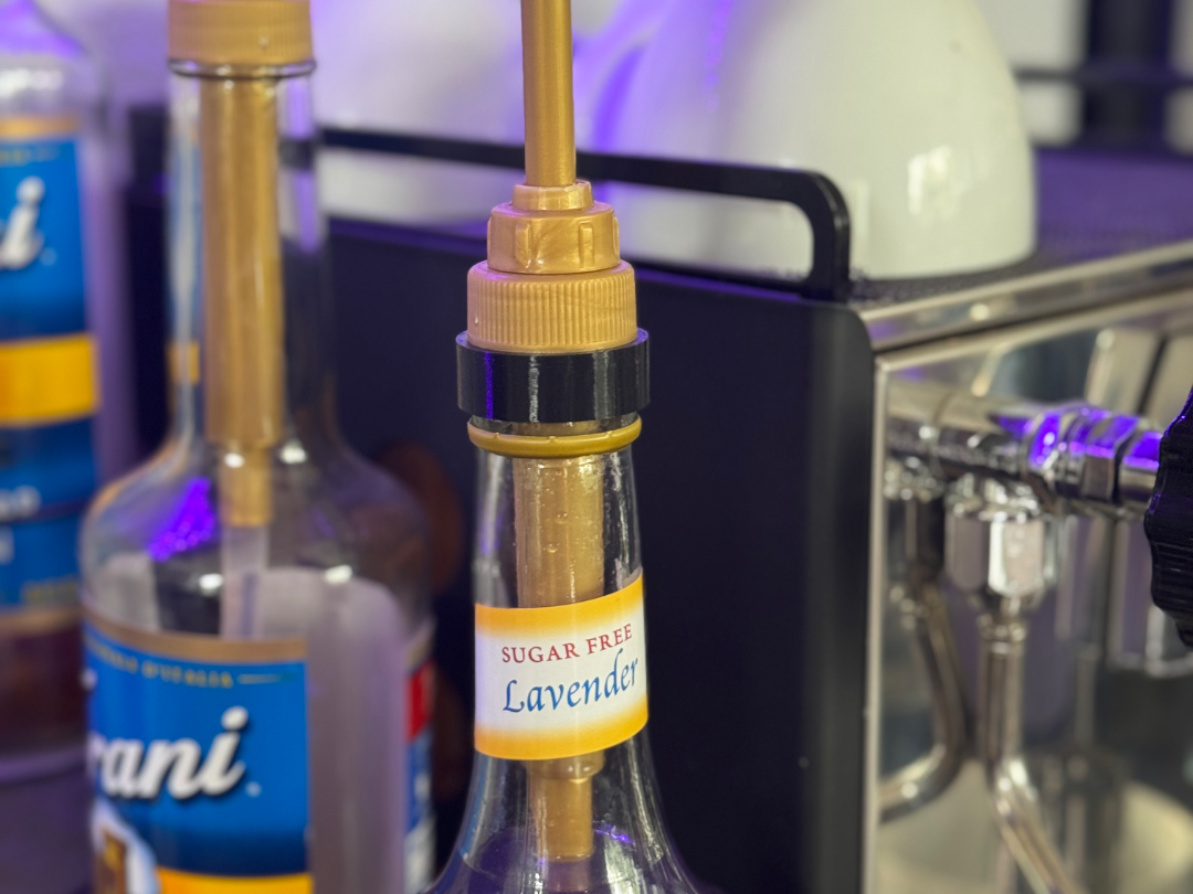 Monin glass bottle pump adapter