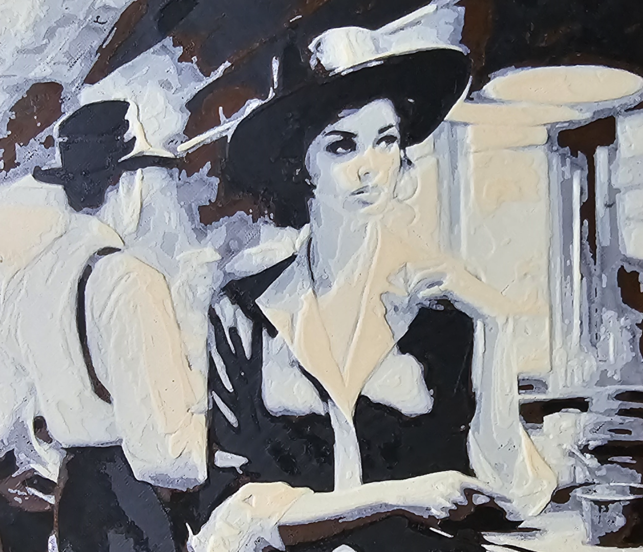 Woman in Diner