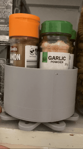 Rotating Oblong Spice Rack
