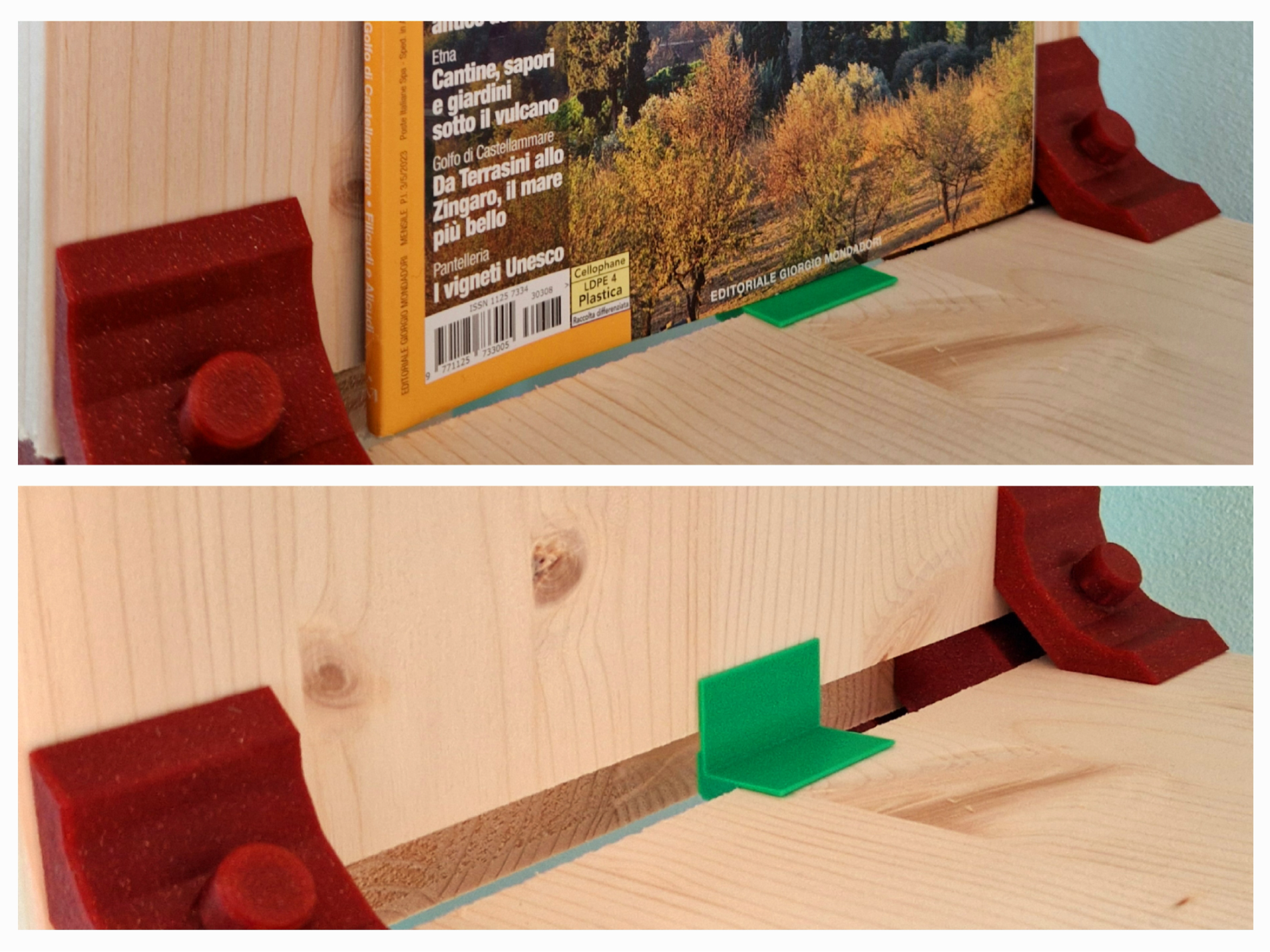 BOOKSTOP per libreria connettori playwood plywood