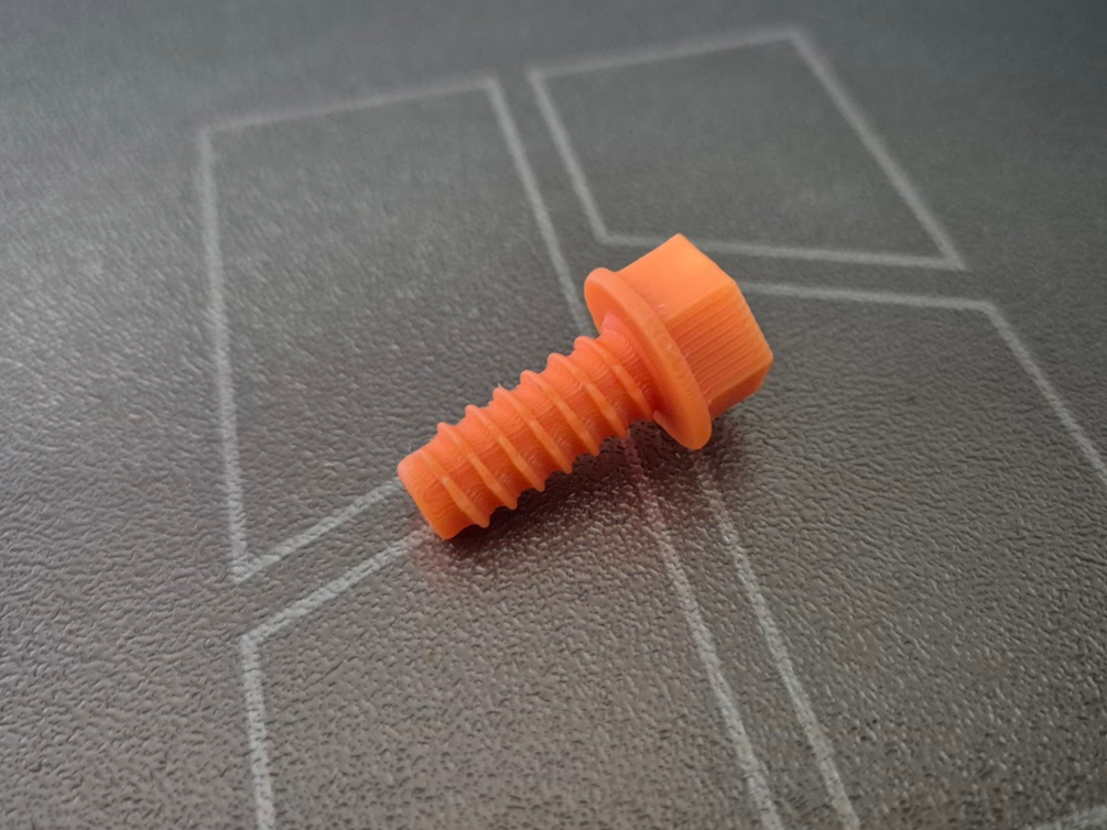 Screw for kid's screw toy (9mm thread)