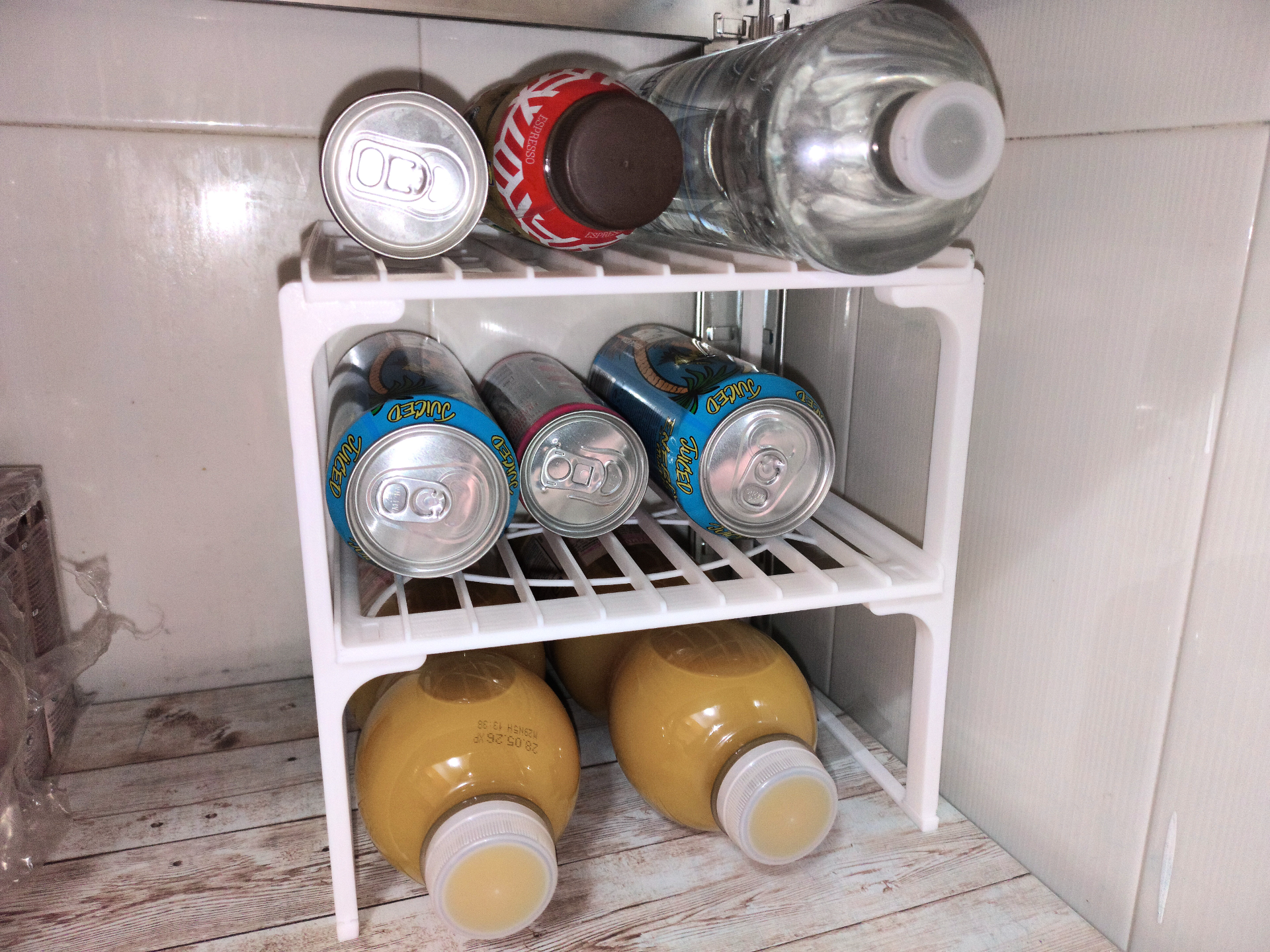 Organizador de Estante para Botellas y Latas