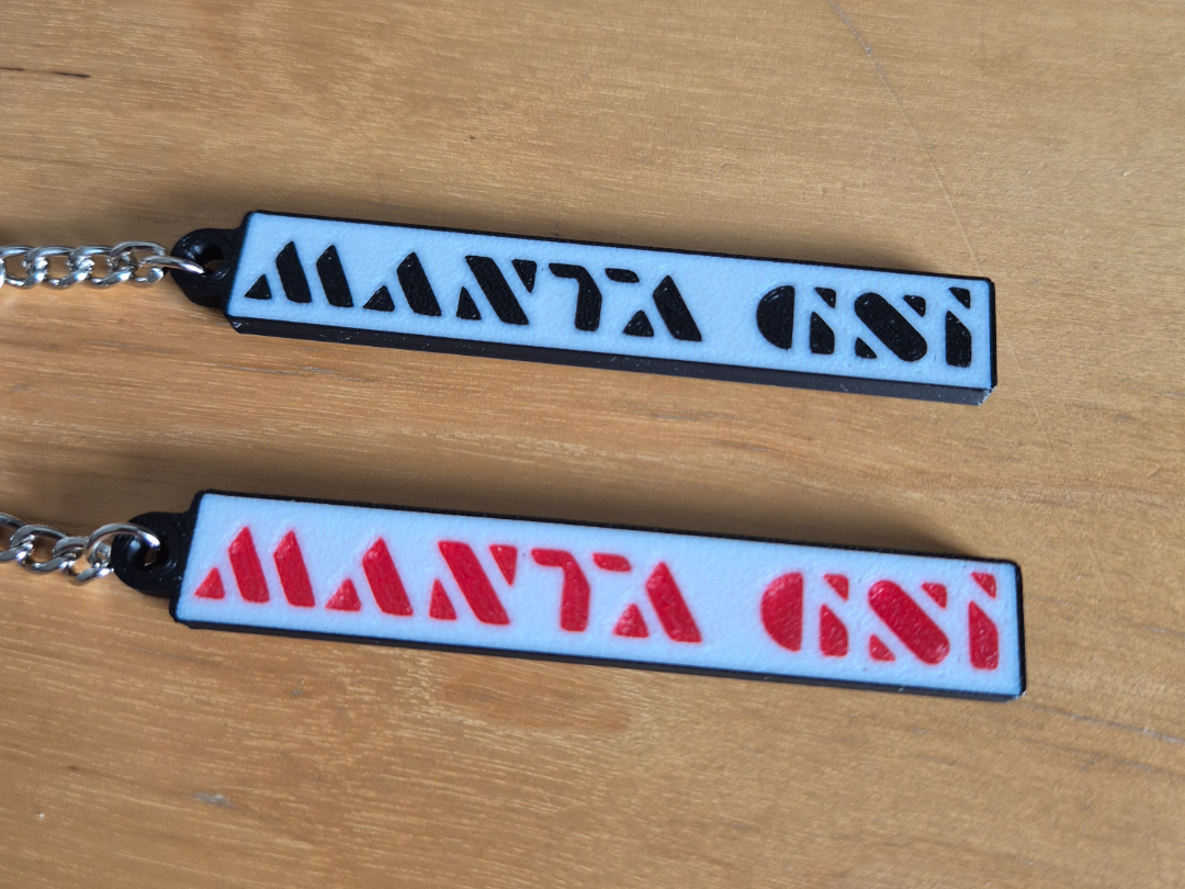 Opel Manta GSI Schlüsselanhänger beidseitig