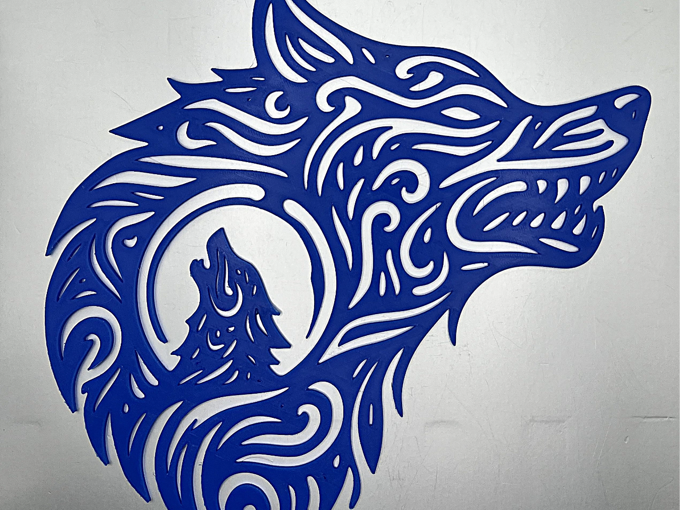Howling Wolf Line Art