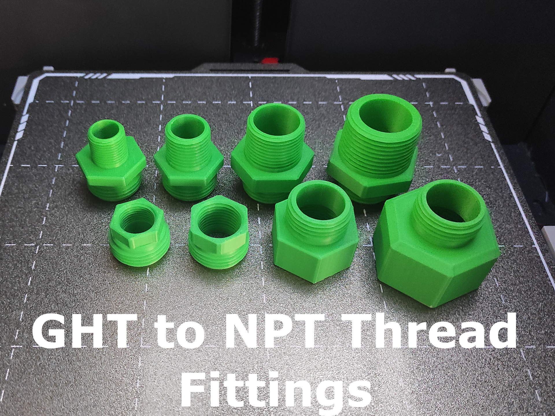 GHT Thread to NPT Thread Fittings Adapters