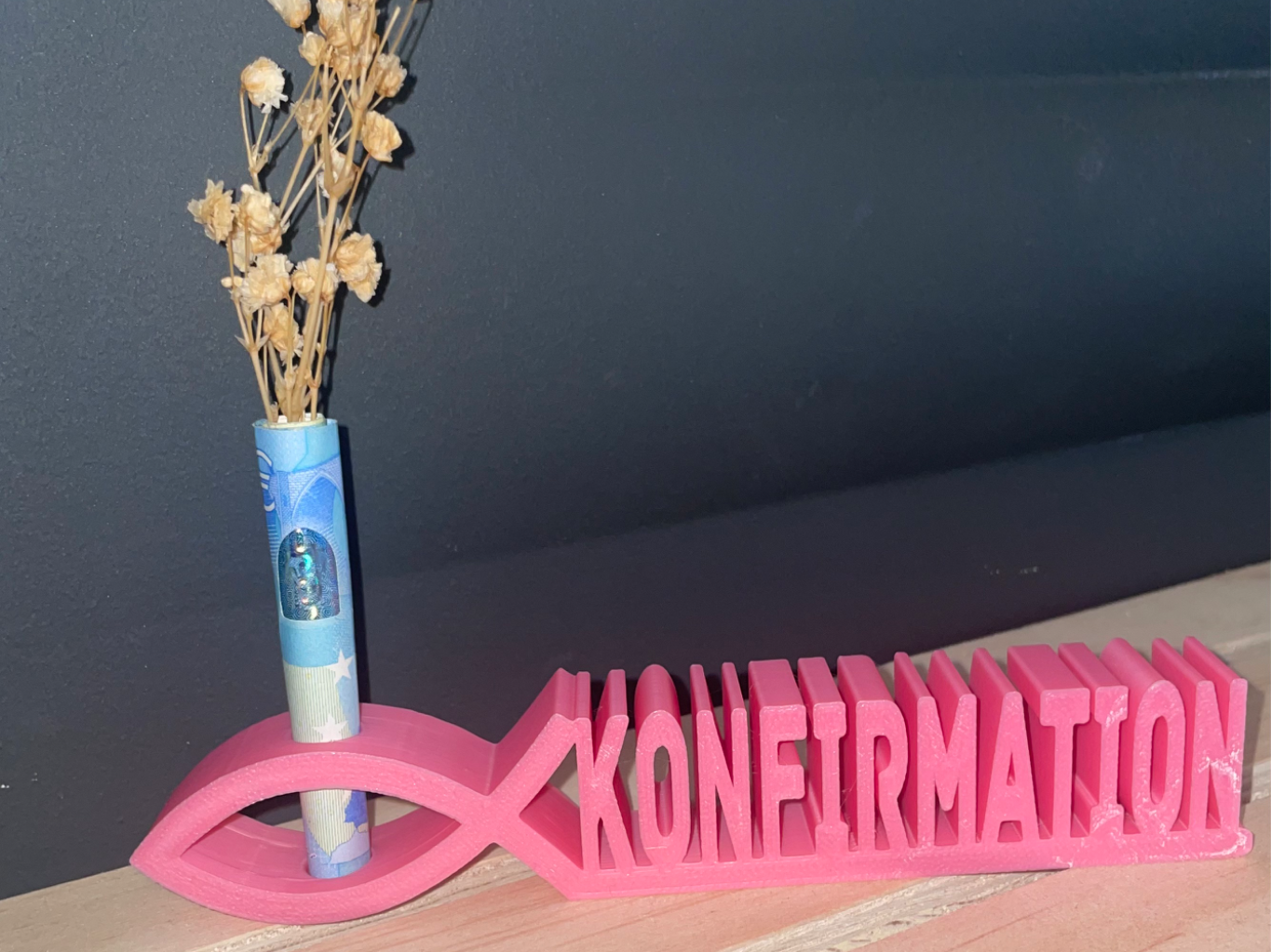 Christian Fish Konfirmation Deko Confirmation 17cm