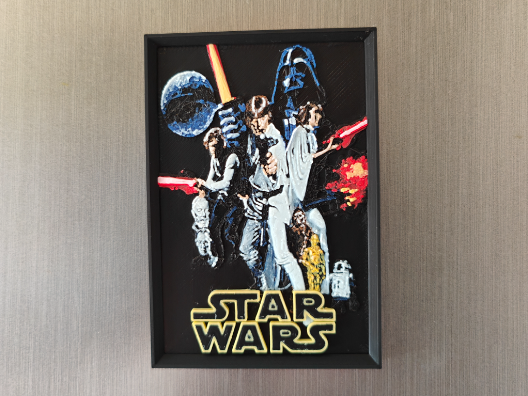 Star Wars movie poster fridge magnet