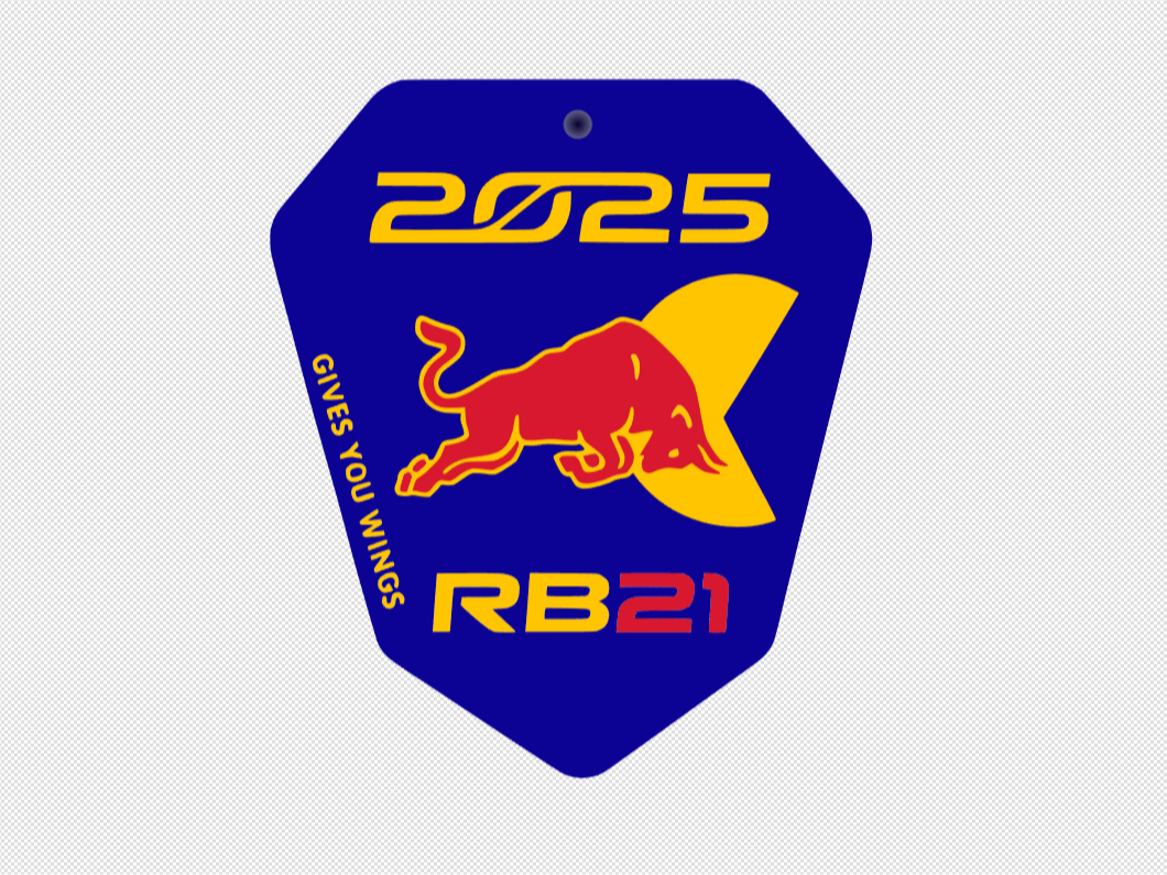 Redbull F1 RB21 2025 Season Keychain Or Coaster