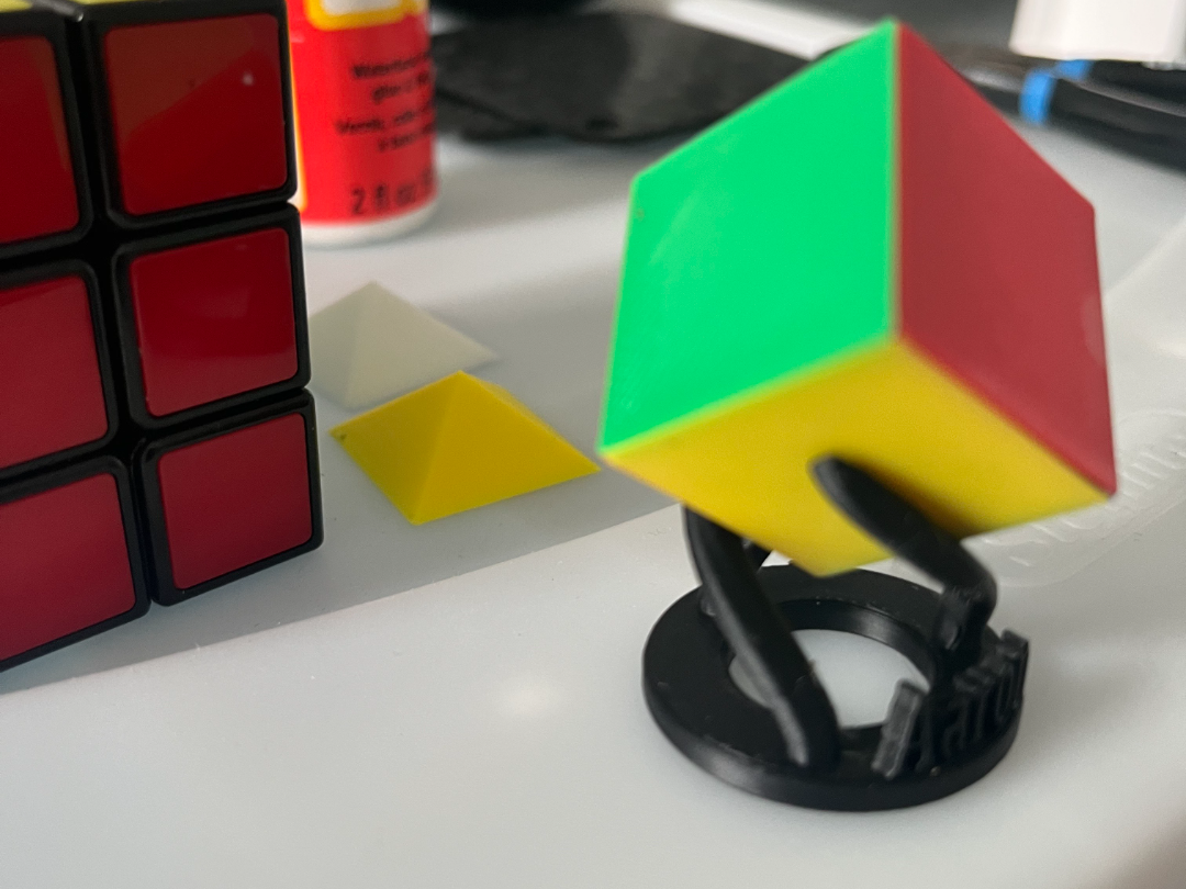 1 by 1 Rubik's Cube Stickerless design