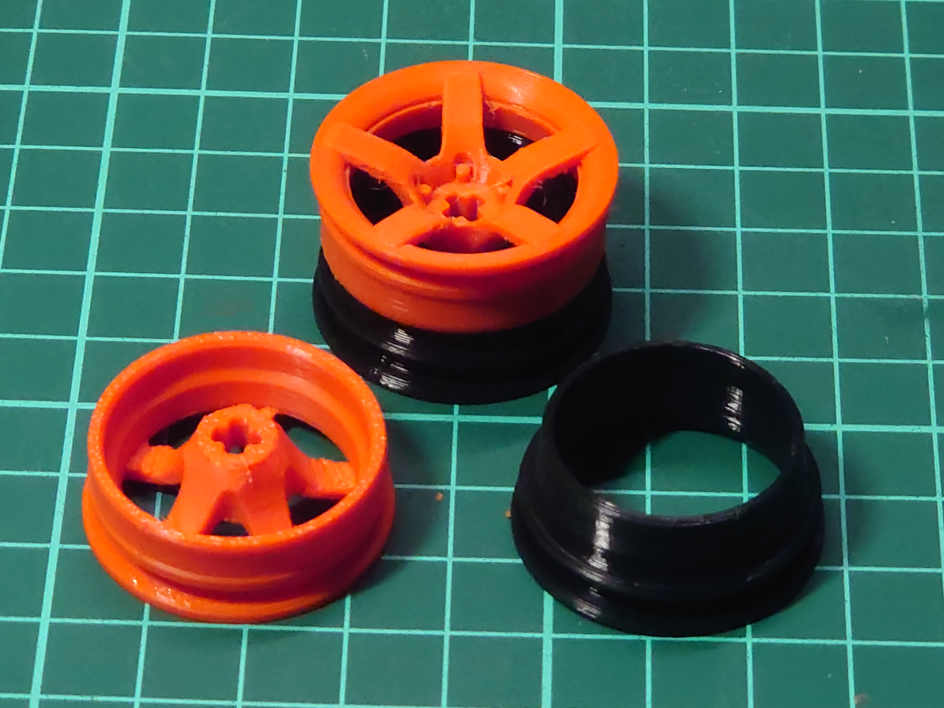 5-spoke 30x20mm rims for brick cars