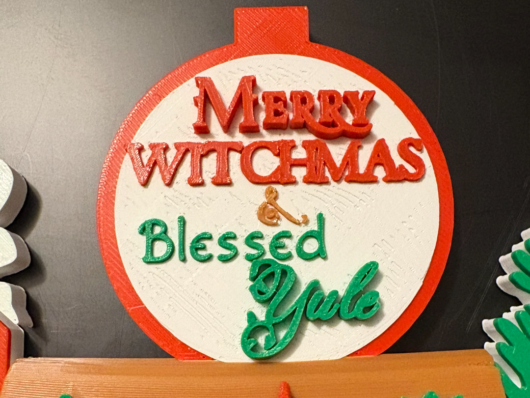 Merry Witchmas & Blessed Yule Door Corner