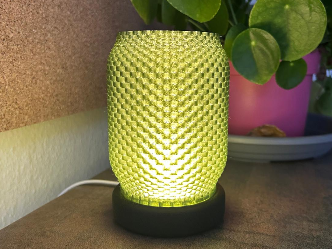 Lampe mit Korbstruktur für LED-Kit 001
