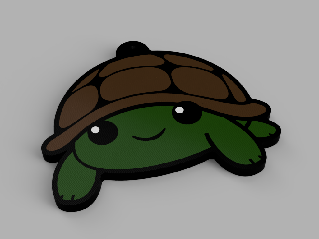 Cute Turtle Keyring