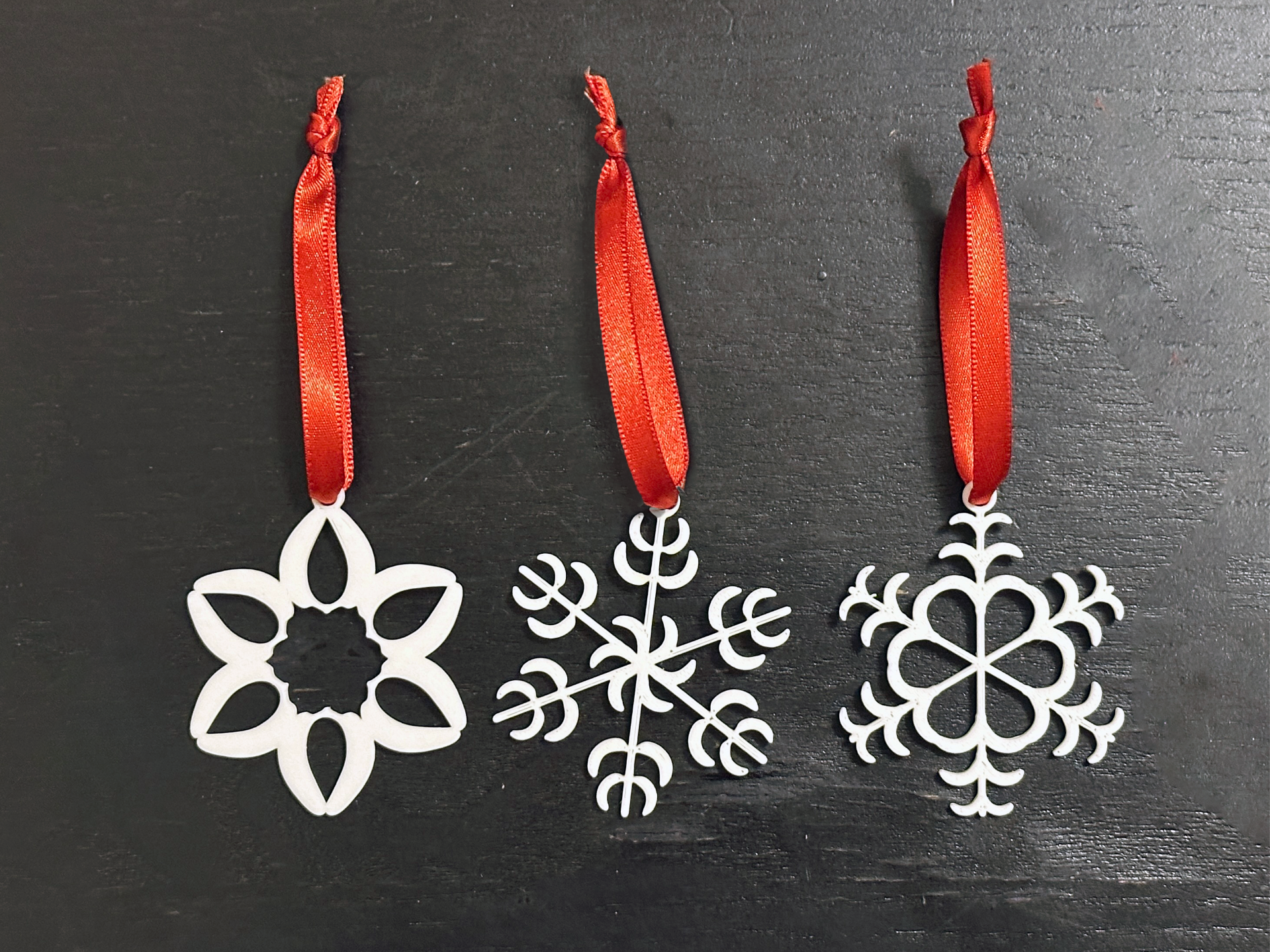 Banana Snow flake ornaments