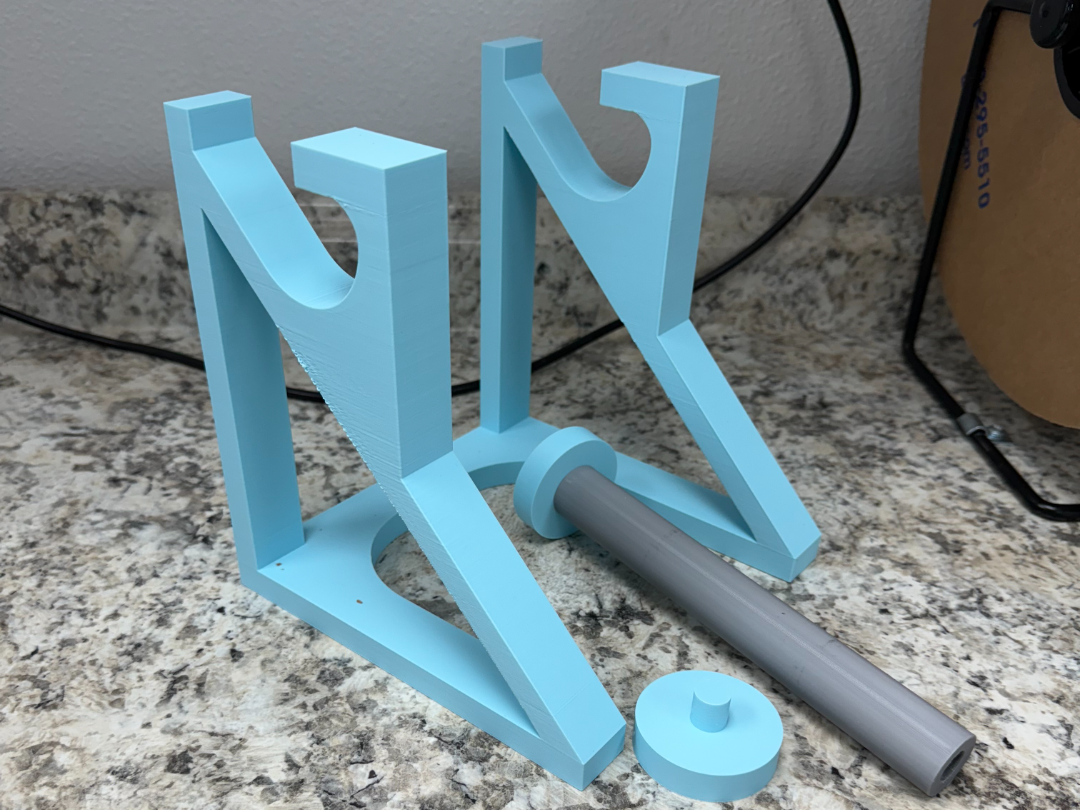 Plastic bag roll holder
