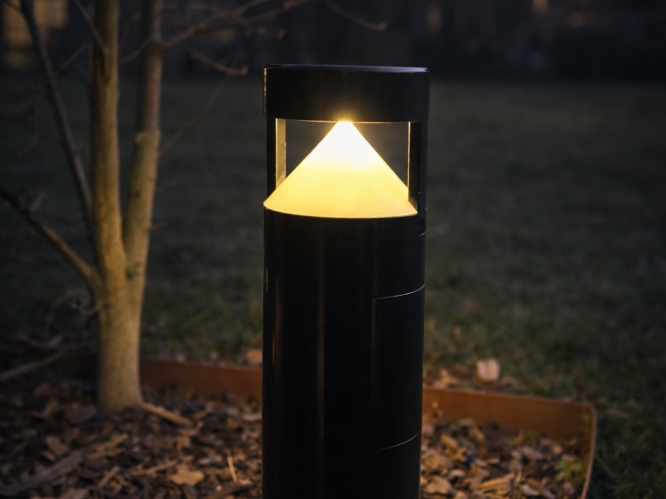 Modular Solar Bollard Light with Cone Reflector