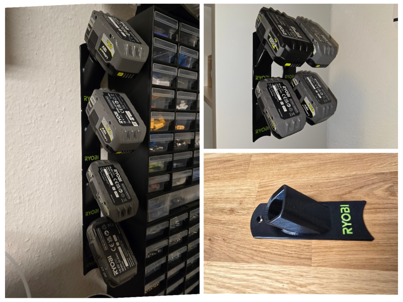 Ryobi ONE+ Akku-Wandhalterung