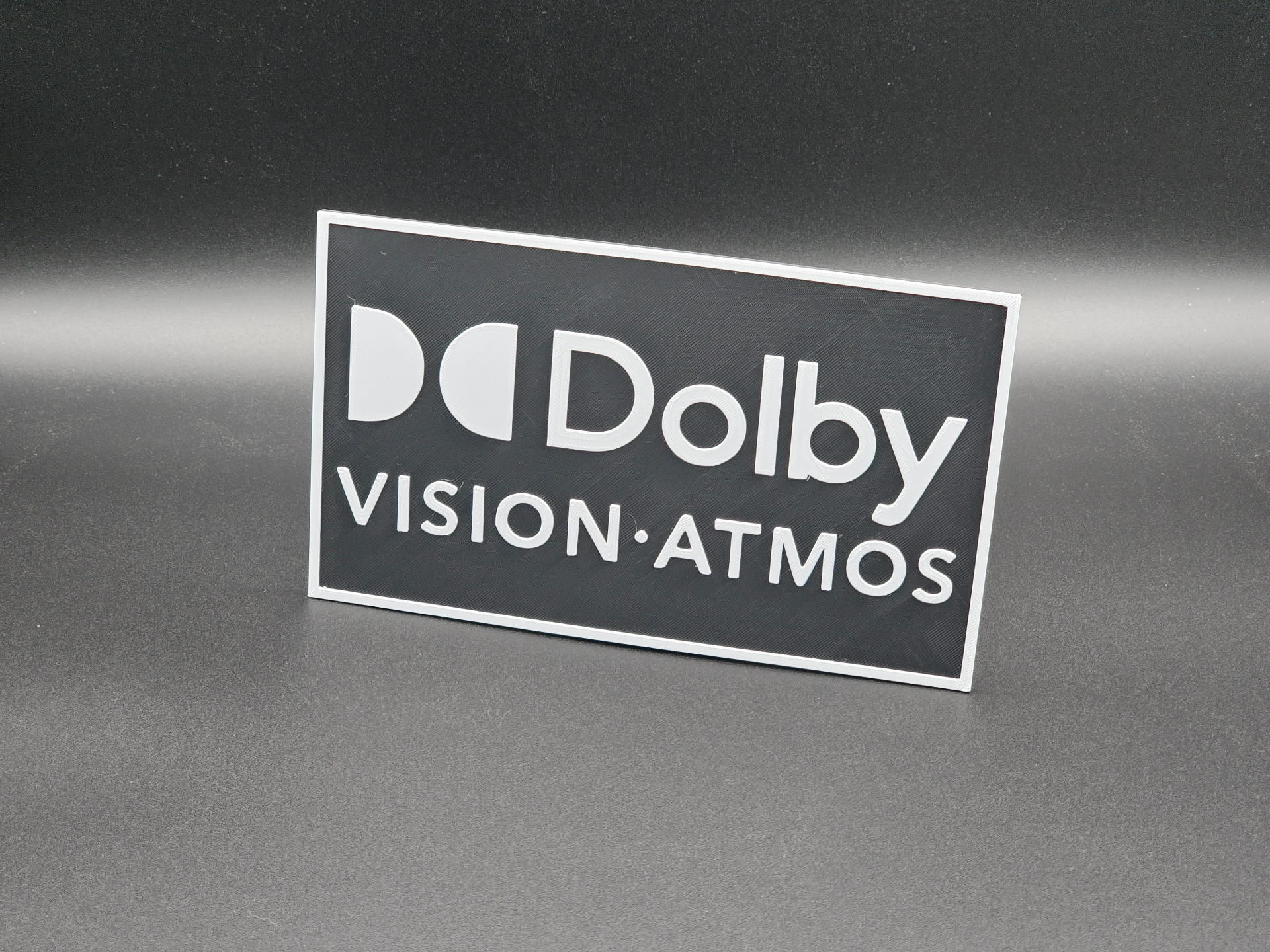 Embossed Home Theater Equipment Signs