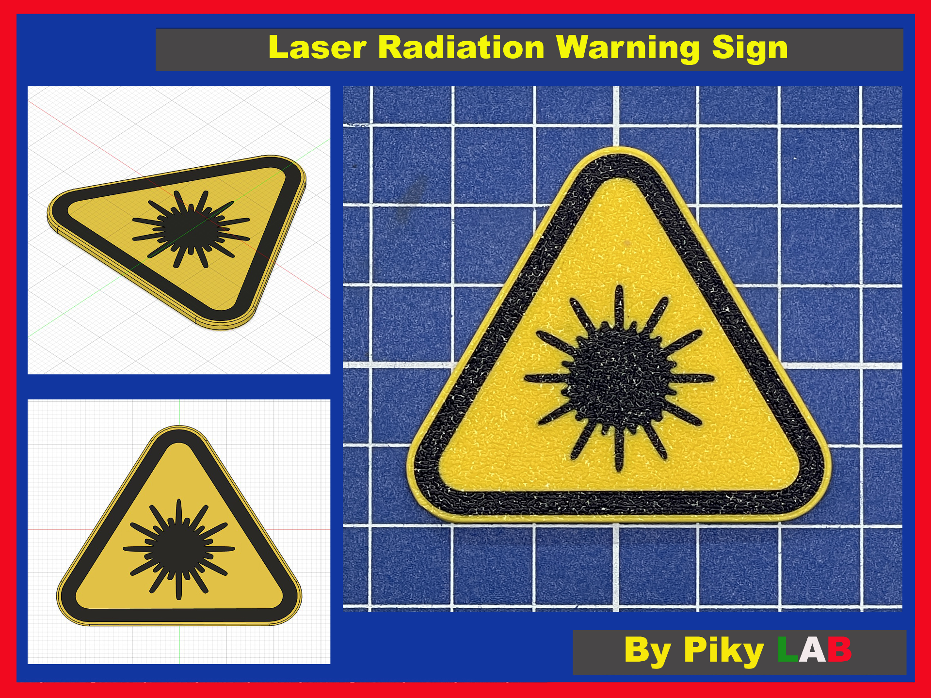Laser Radiation Warning Sign