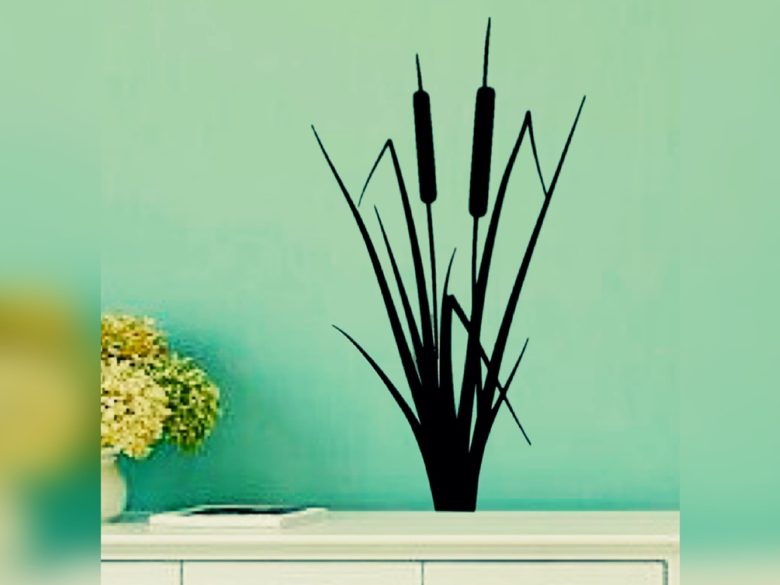 Wandbild Schilf
