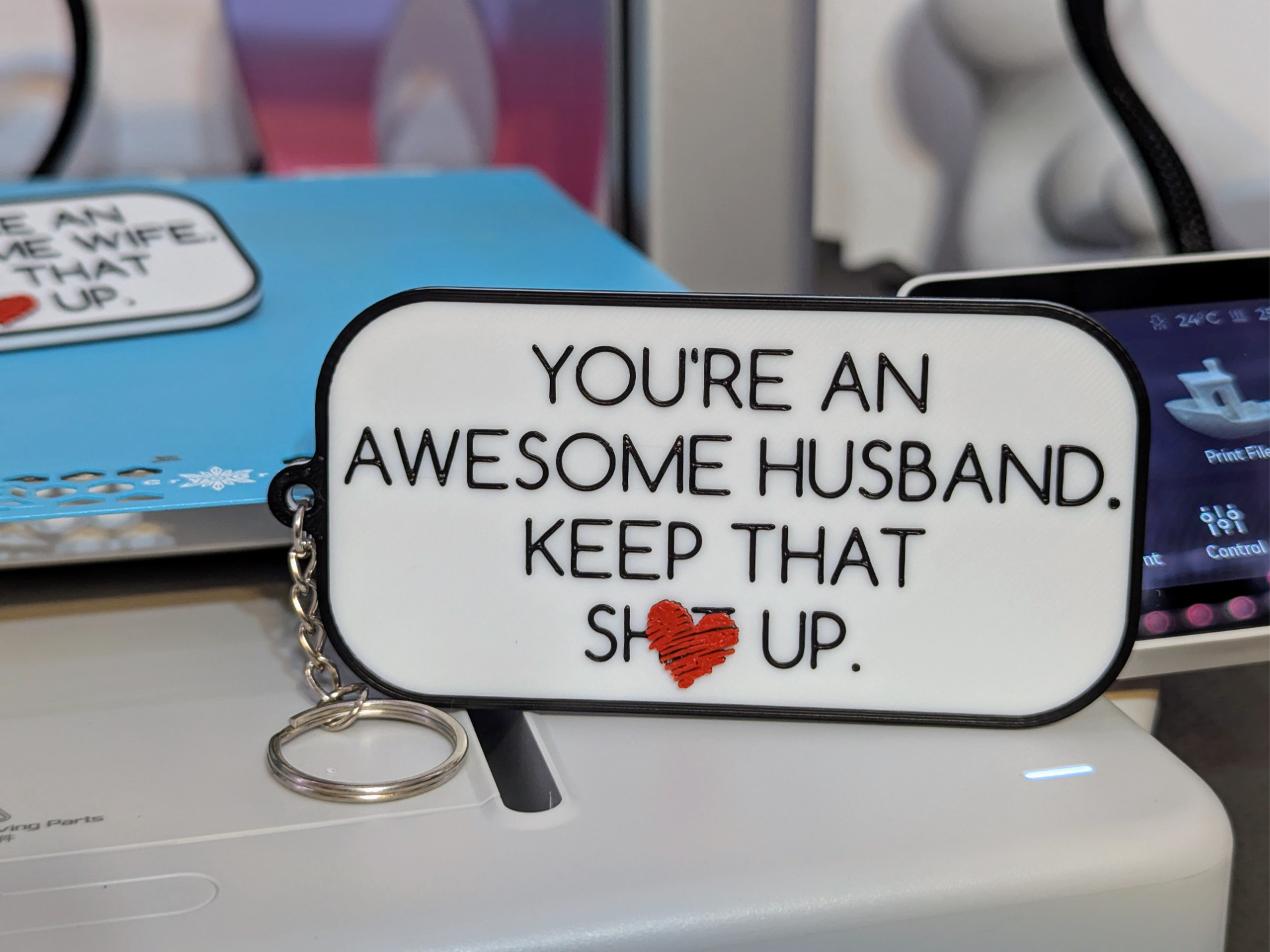 Awesome Husband Keychain