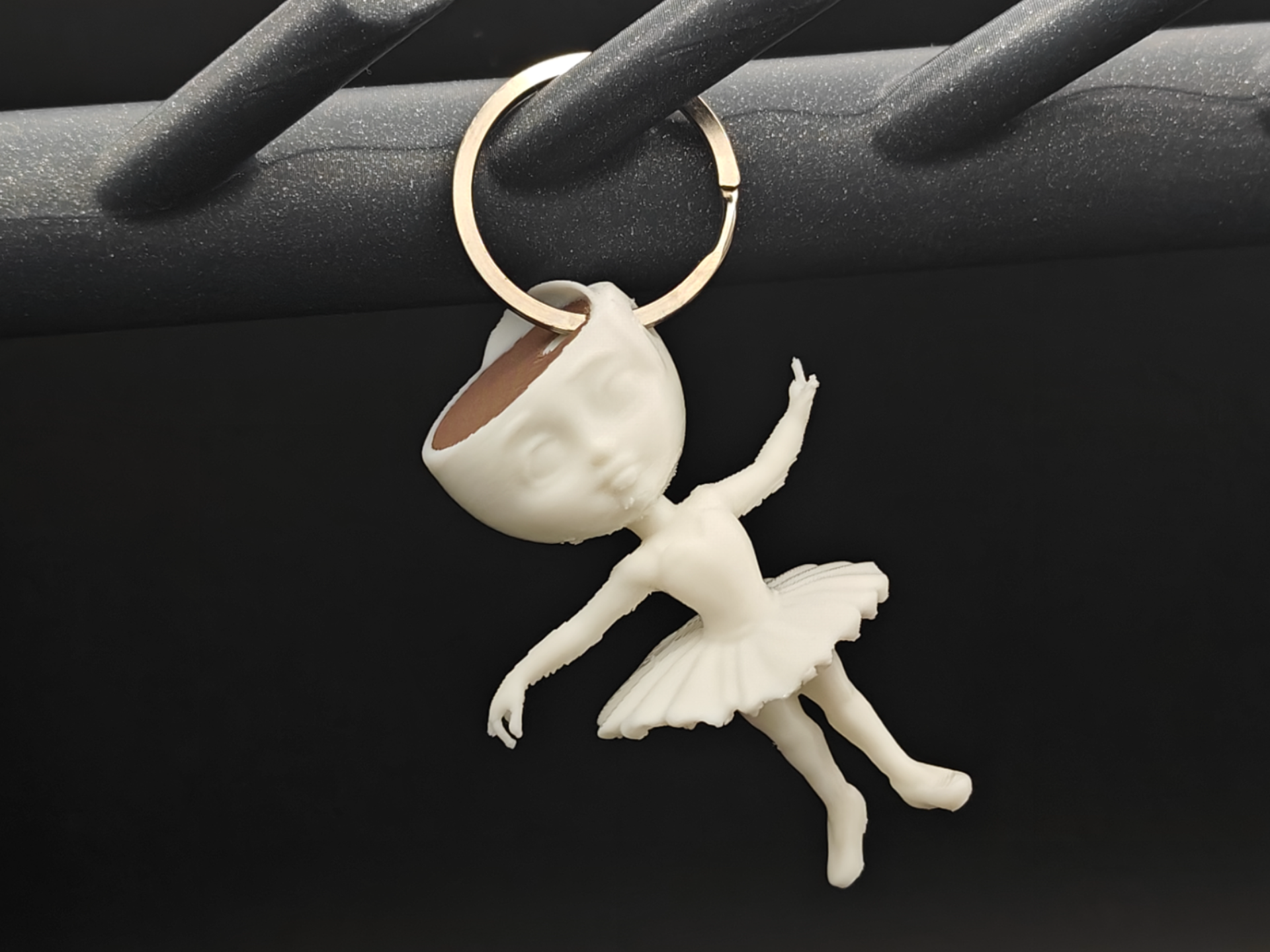 Ballerina Cappuccina Brainrot Keychain